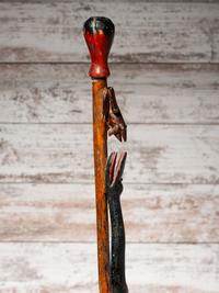Sioux Carved Zoomorphic Staff