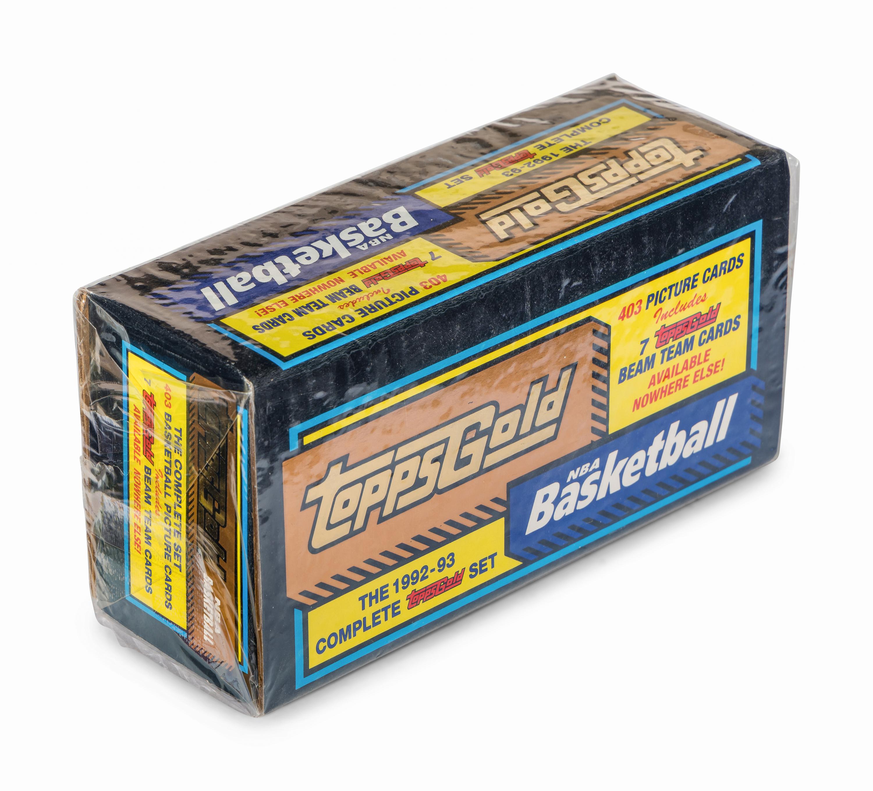 A 1992-93 Topps Gold Basketball Complete Factory Set (Shaquille O'Neal Rookie)