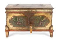 Continental Baroque Paint Decorated Chest — 18th Century