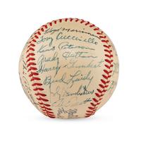 A 1949 Cincinnati Reds Team Signed Autograph Baseball (Beckett Authentication Services Letter of Authenticity)