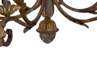 A Venetian Style Gilt Metal Nine-Light Chandelier