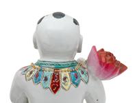Two Chinese Famille Rose Porcelain Figures of Boys