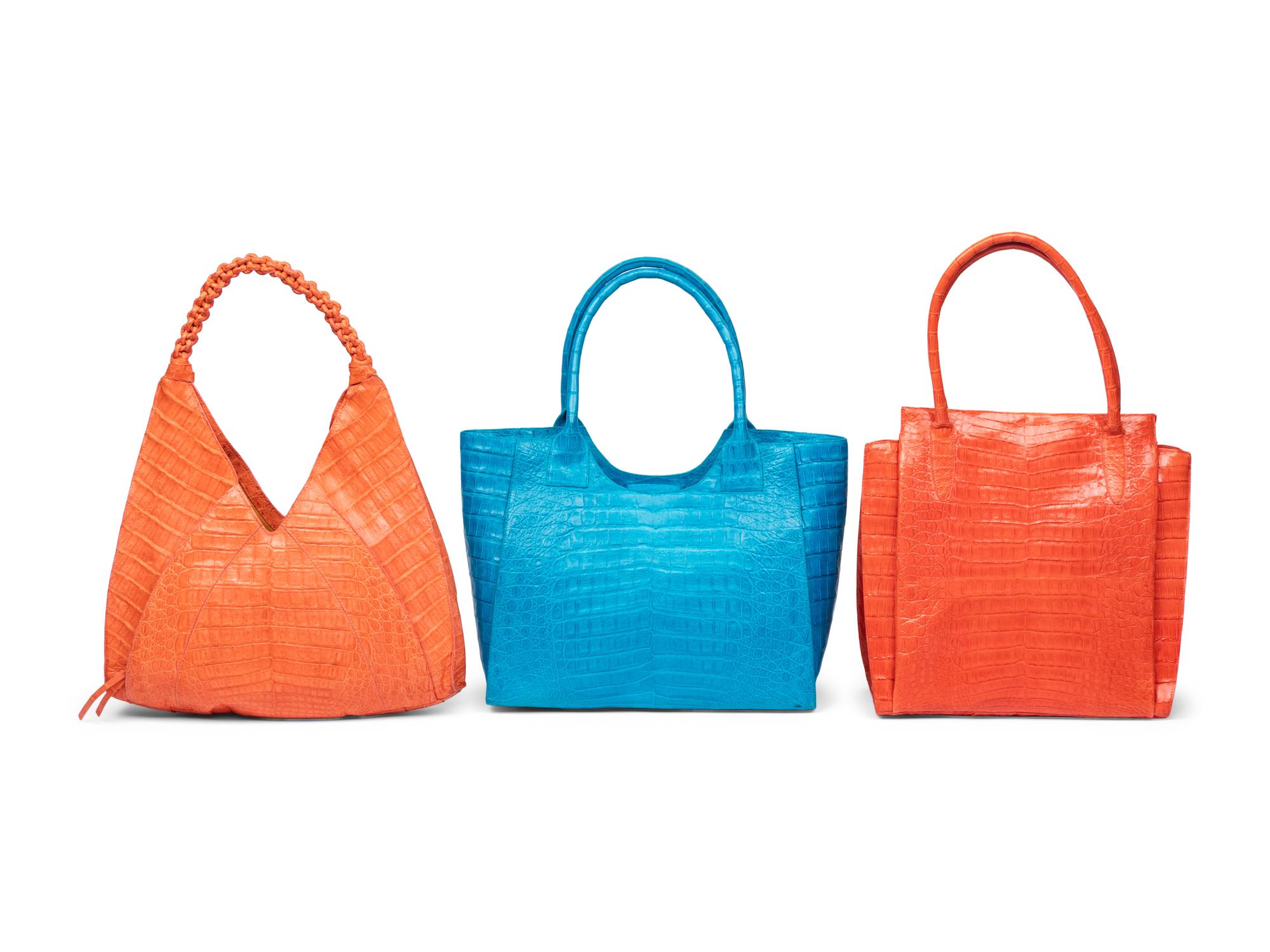 Nancy Gonzalez, Three Tote Bags