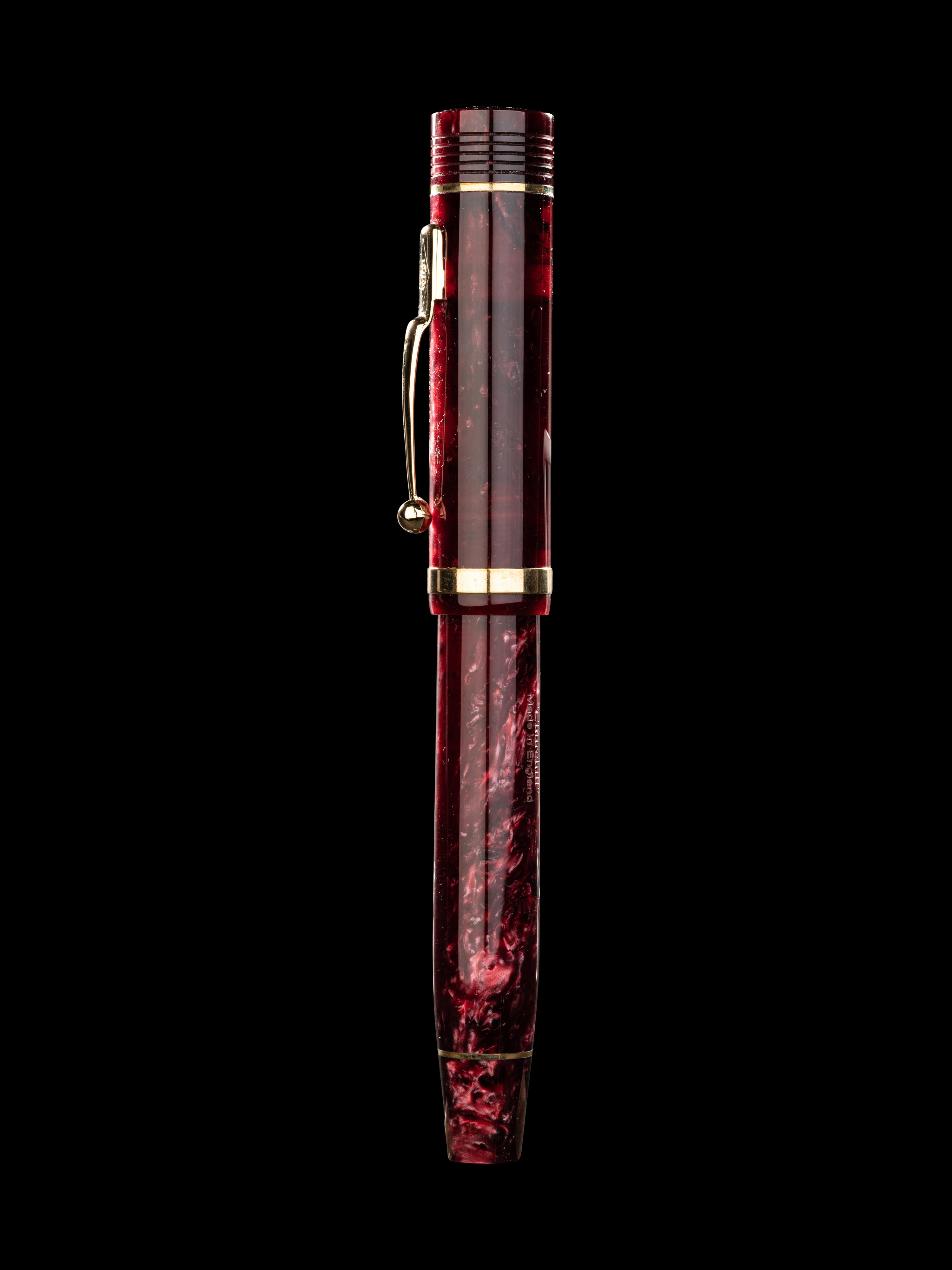 Conway Stewart: Churchill-Burgundy Limited Edition Ballpoint Pen
