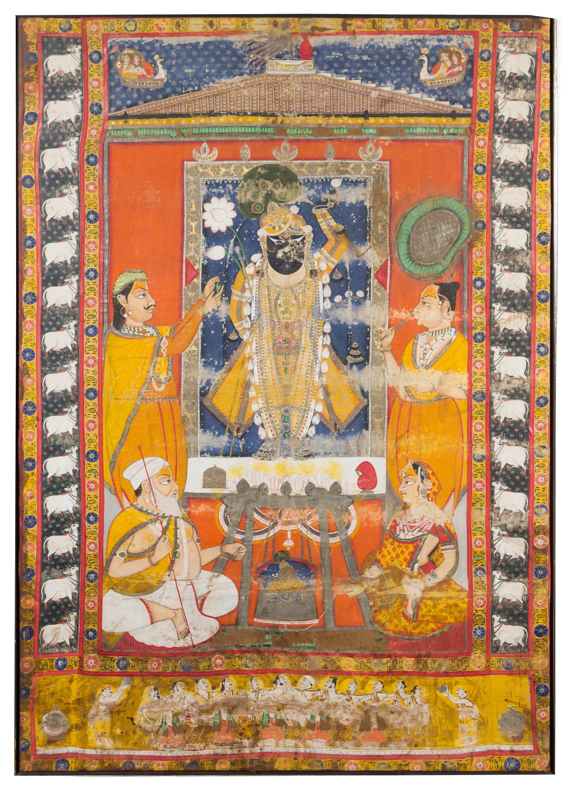A Large Indian Painting 18TH/19TH CENTURY 63 x 44 1/4 inches. — 18TH/19TH CENTURY