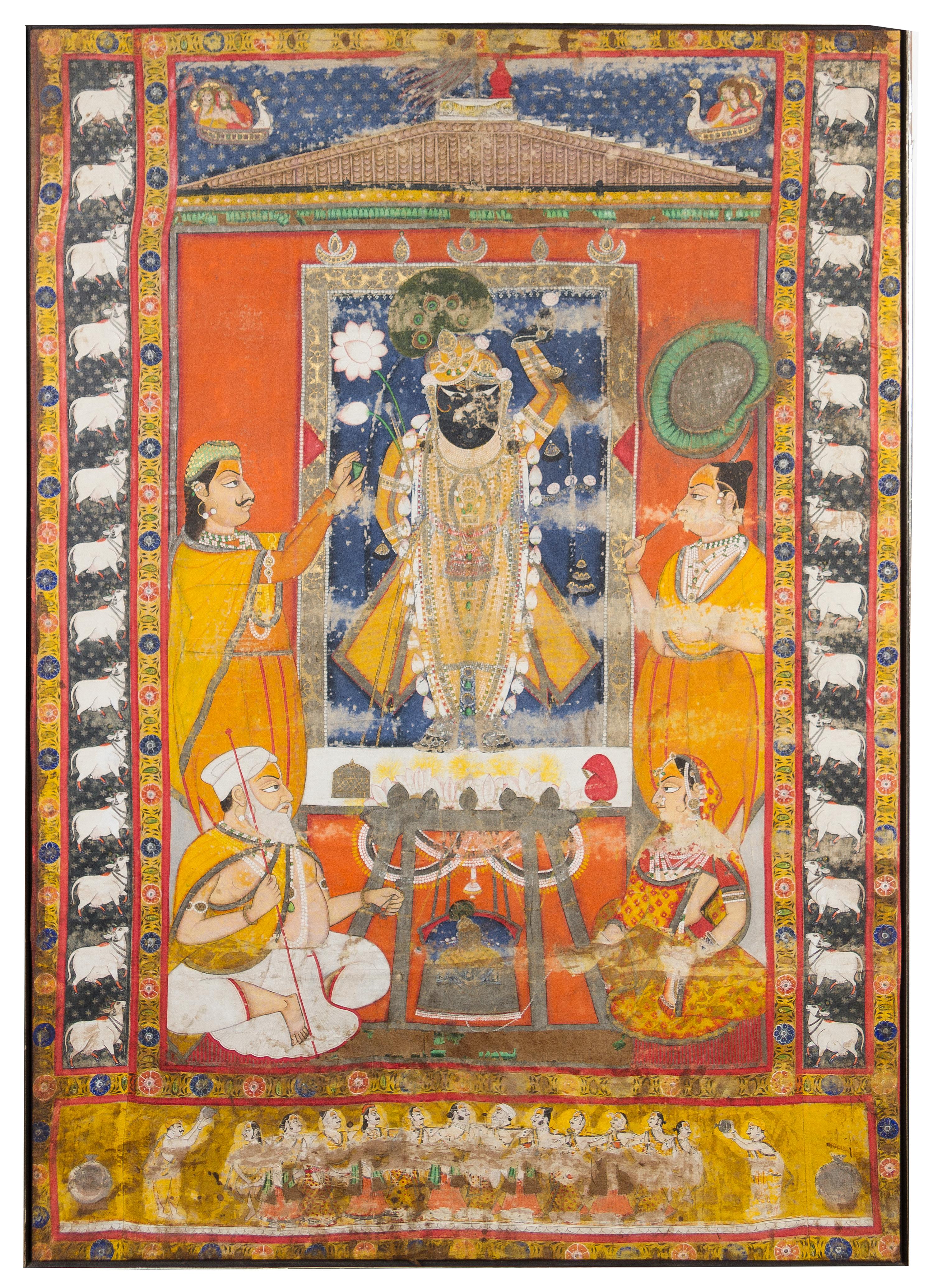A Large Indian Painting 18TH/19TH CENTURY 63 x 44 1/4 inches. — 18TH/19TH CENTURY