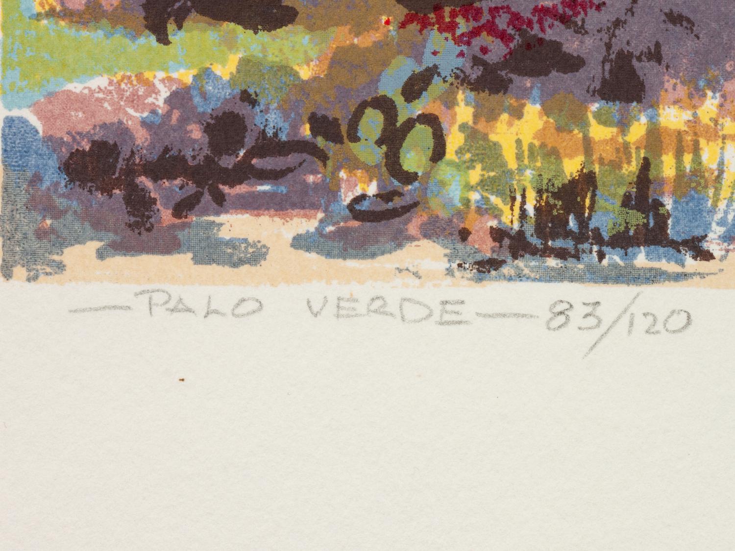 Five Works: Village of Trampas N.M ., edition 64/120; Rio Chama , edition 60/120; High Meadow , edition 86/120; The Stanstuario at Chimayo - N.M., edition 124/130; Palo Verde , edition 83/120