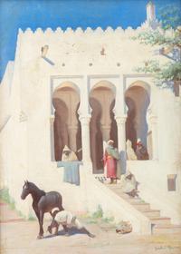 Gustave Calixte Reynier (French, 1885-1955) — Orientalist Scene