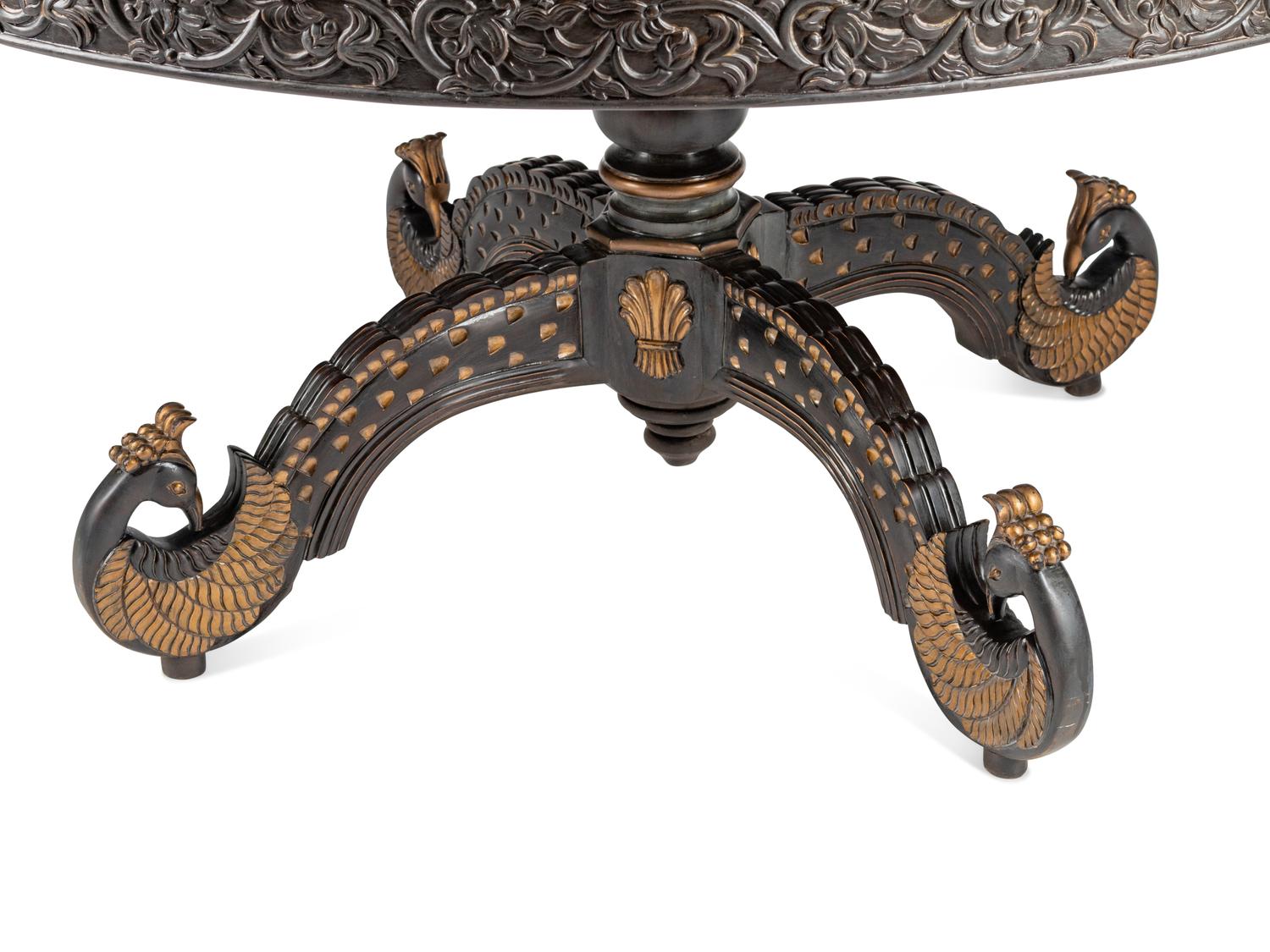 An Anglo-Colonial Style Various Woods Center Table