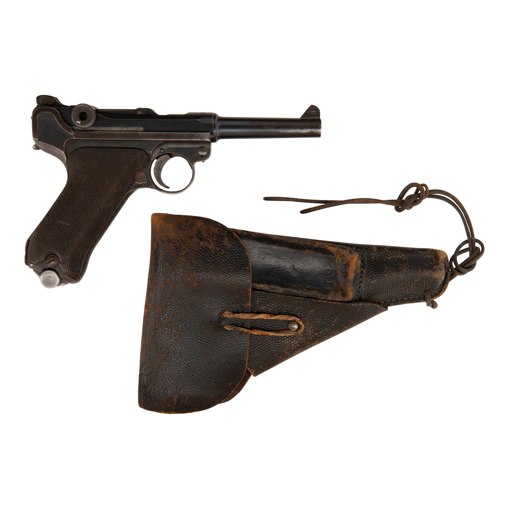 **DWM 1920 Commercial 1914 Navy Luger and P.38 Presstoff Holster