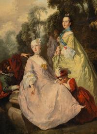Famille au Jardin (Mme Pompadour et sa Mère )