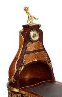 A Louis XV Style Gilt Bronze Mounted Desk and Cartonnier