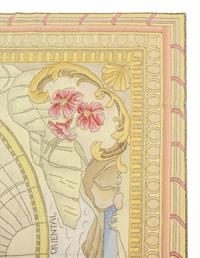 An Aubusson Style "Map Motif" Rug