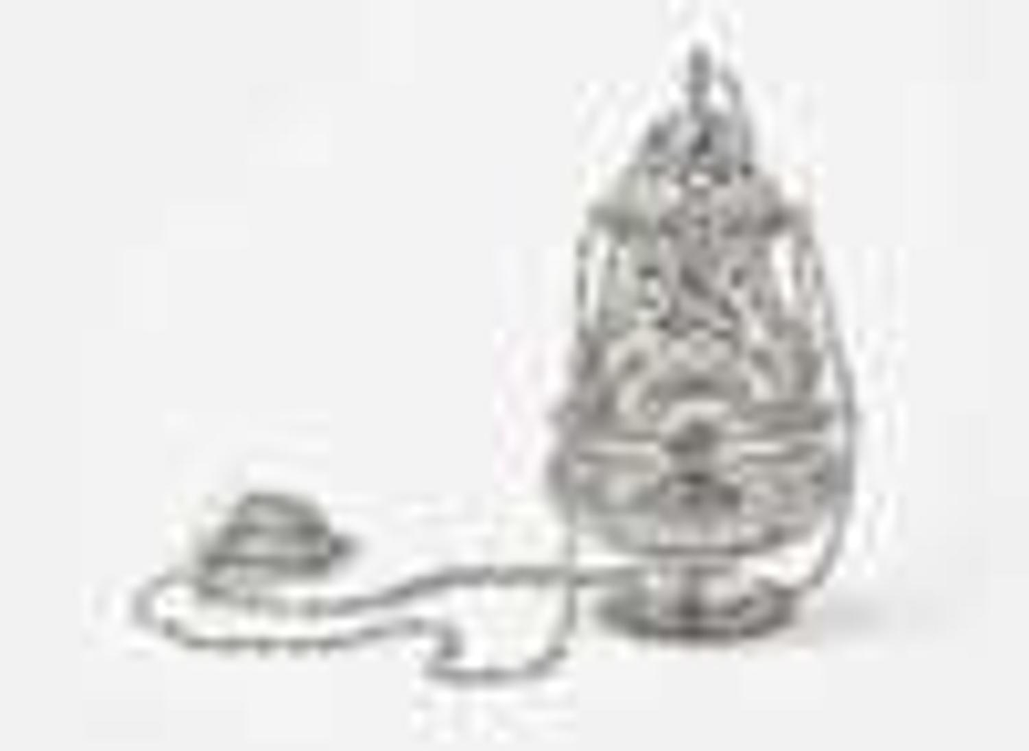 A Spanish Colonial style silver censor, 19th / 20th century