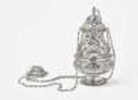 A Spanish Colonial style silver censor, 19th / 20th century