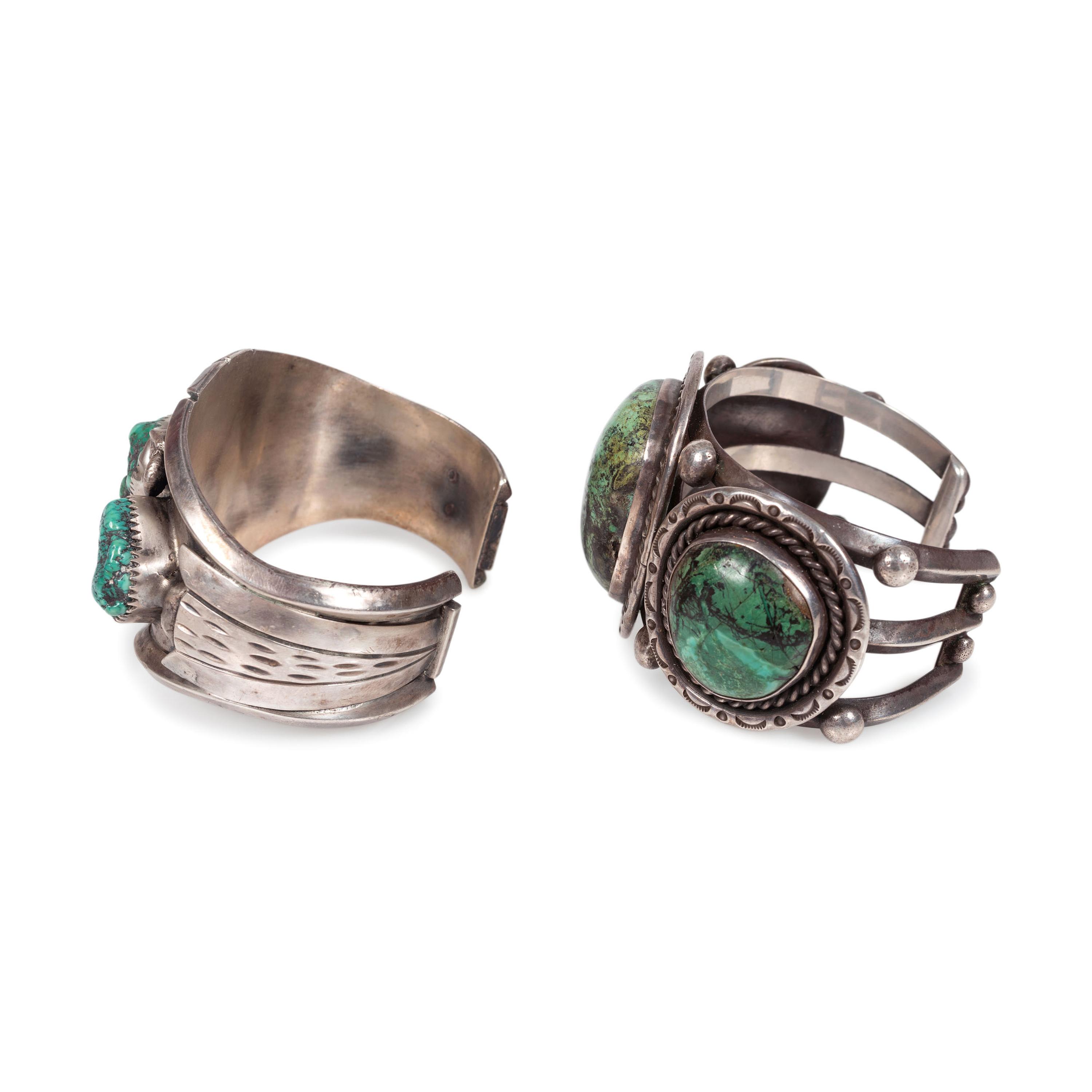 Pair of Navajo Cuff Bracelets