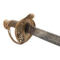Roby Model 1850 Foot Officers Sword in 1850 Staff & Field Scabbard Presented to Lt. Col. Henry Merwin - 27th Connecticut Volunteers - KIA at Gettysburg