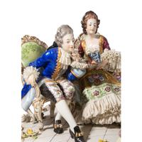 A Continental Porcelain Figural Group