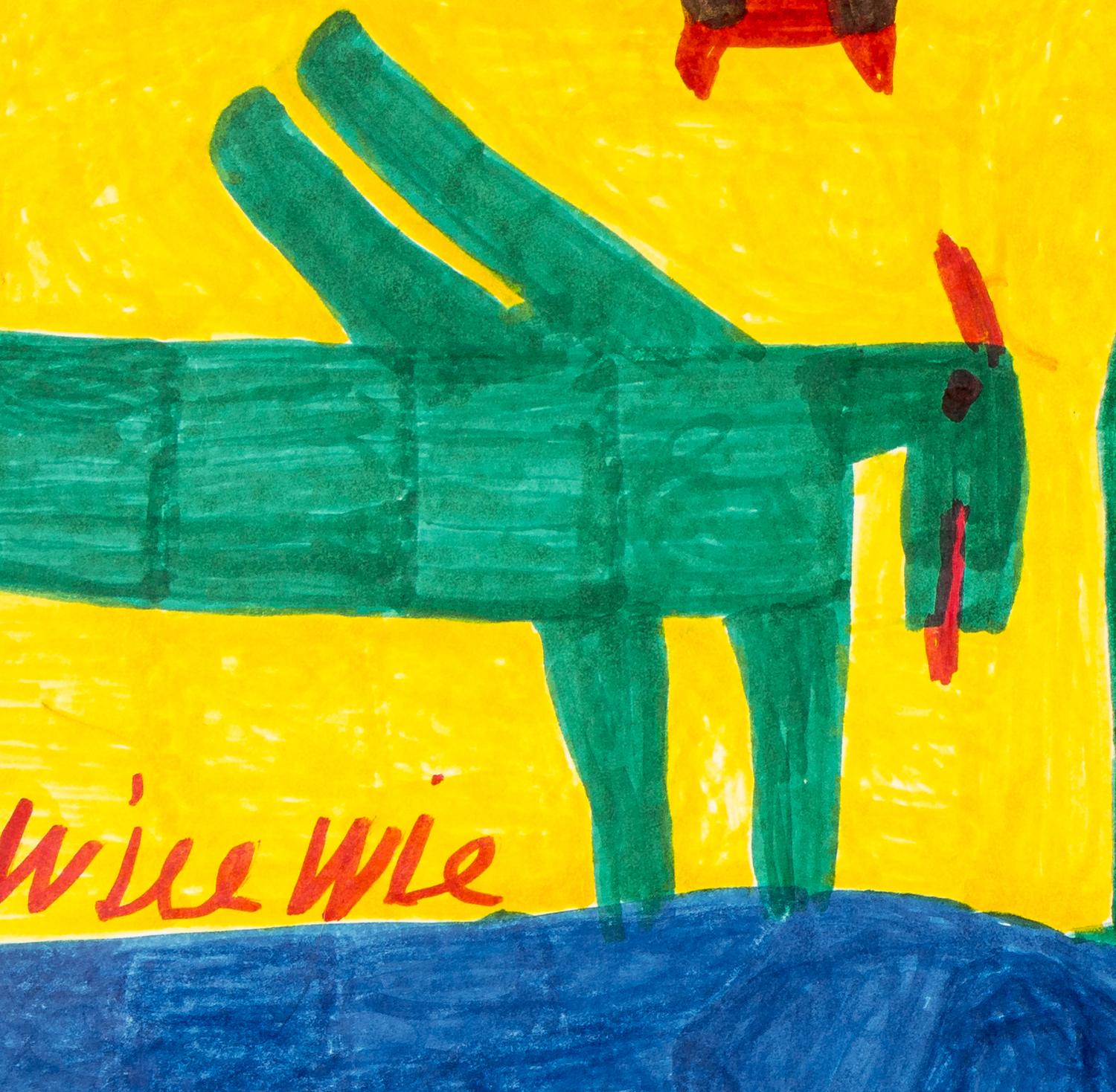 Untitled (Prehistoric Animals), Untitled (Prehistoric Animals), Untitled (Prehistoric Animals) and Untitled (Prehistoric Animals (four works)