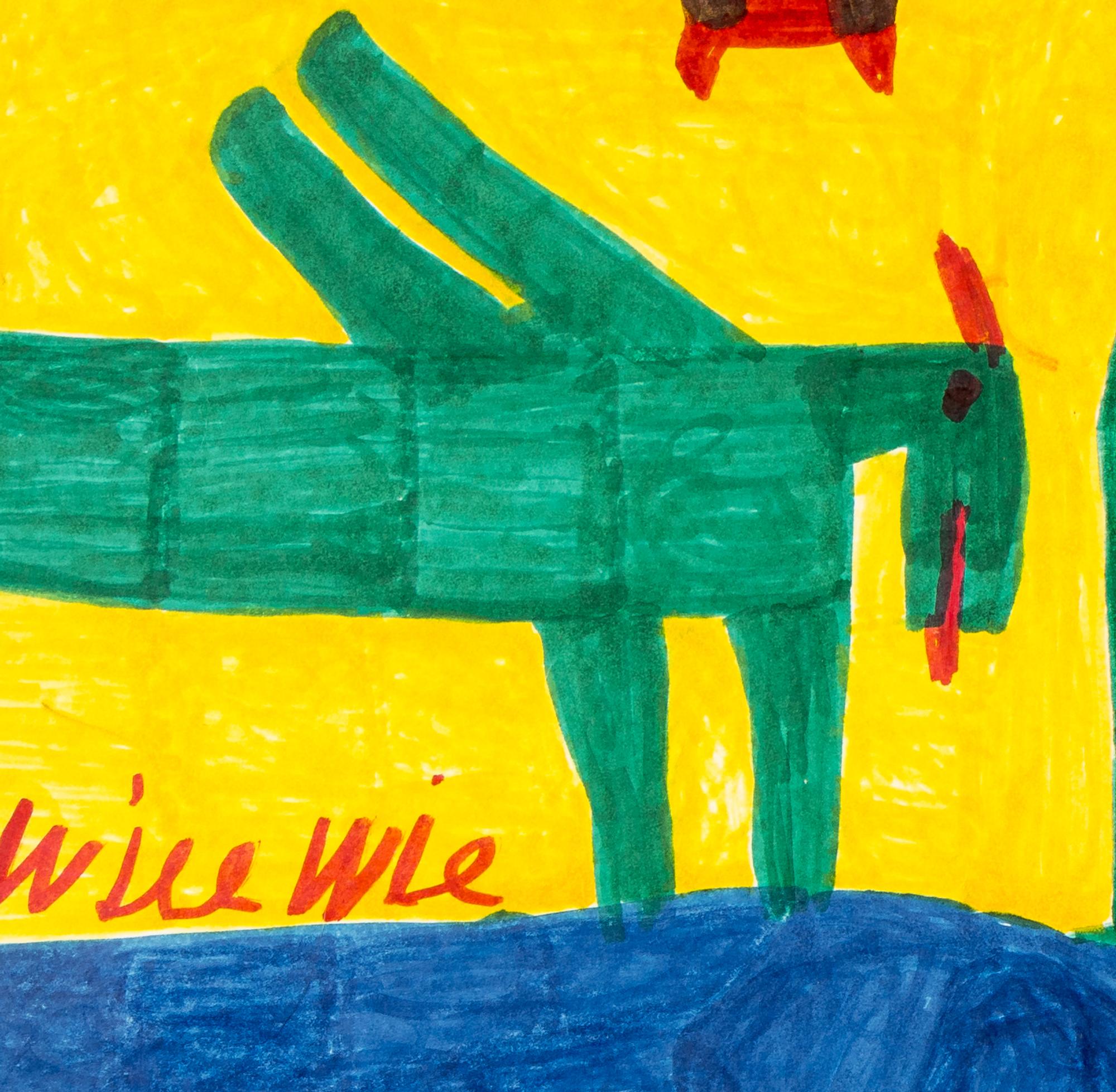 Untitled (Prehistoric Animals), Untitled (Prehistoric Animals), Untitled (Prehistoric Animals) and Untitled (Prehistoric Animals (four works)