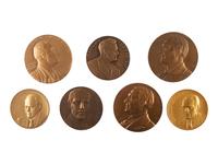 [EXONUMIA]. A group of presidential and Americana medals and tokens, comprising: