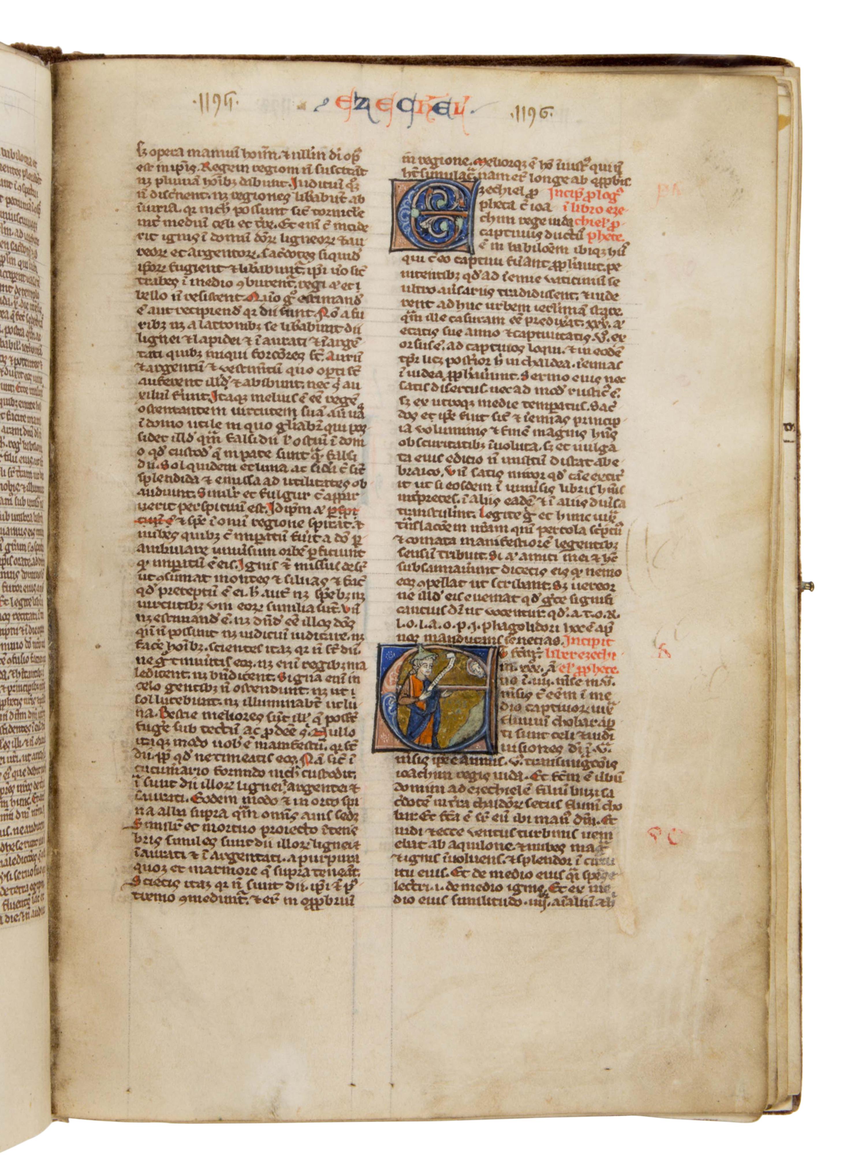 CIRCLE OF WILLIAM DE BRAILES Bible (fragment), in Latin, illuminated manuscript on parchment [England, Oxford, c. 1250–1270