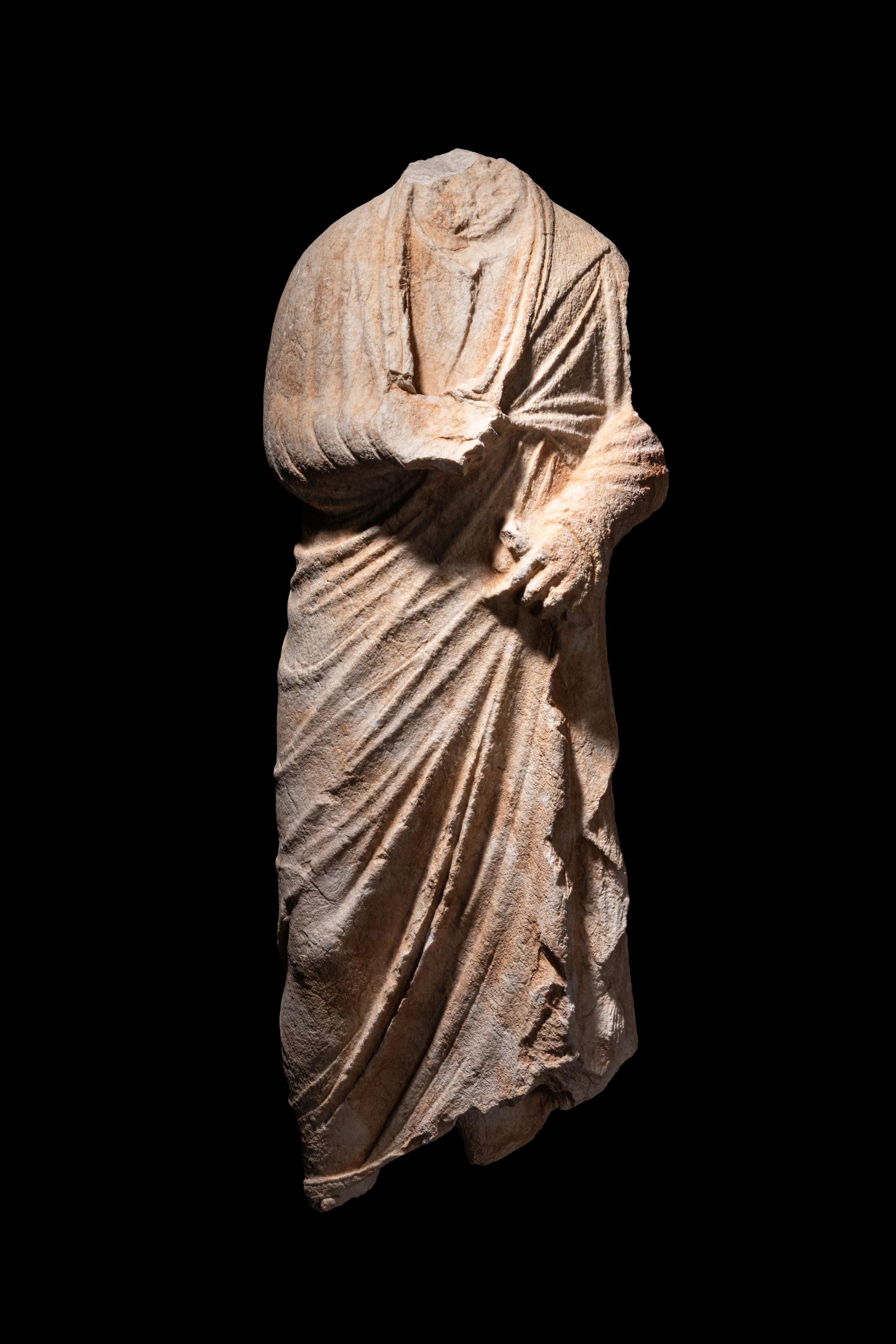 A Roman Marble Togatus