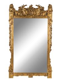 A Pair of Giltwood and Composition Mirrors