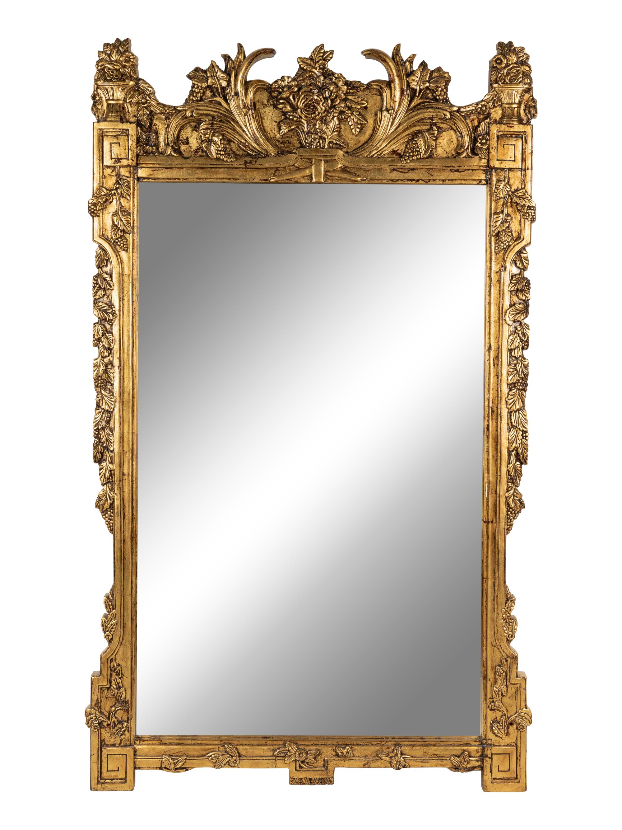 A Pair of Giltwood and Composition Mirrors