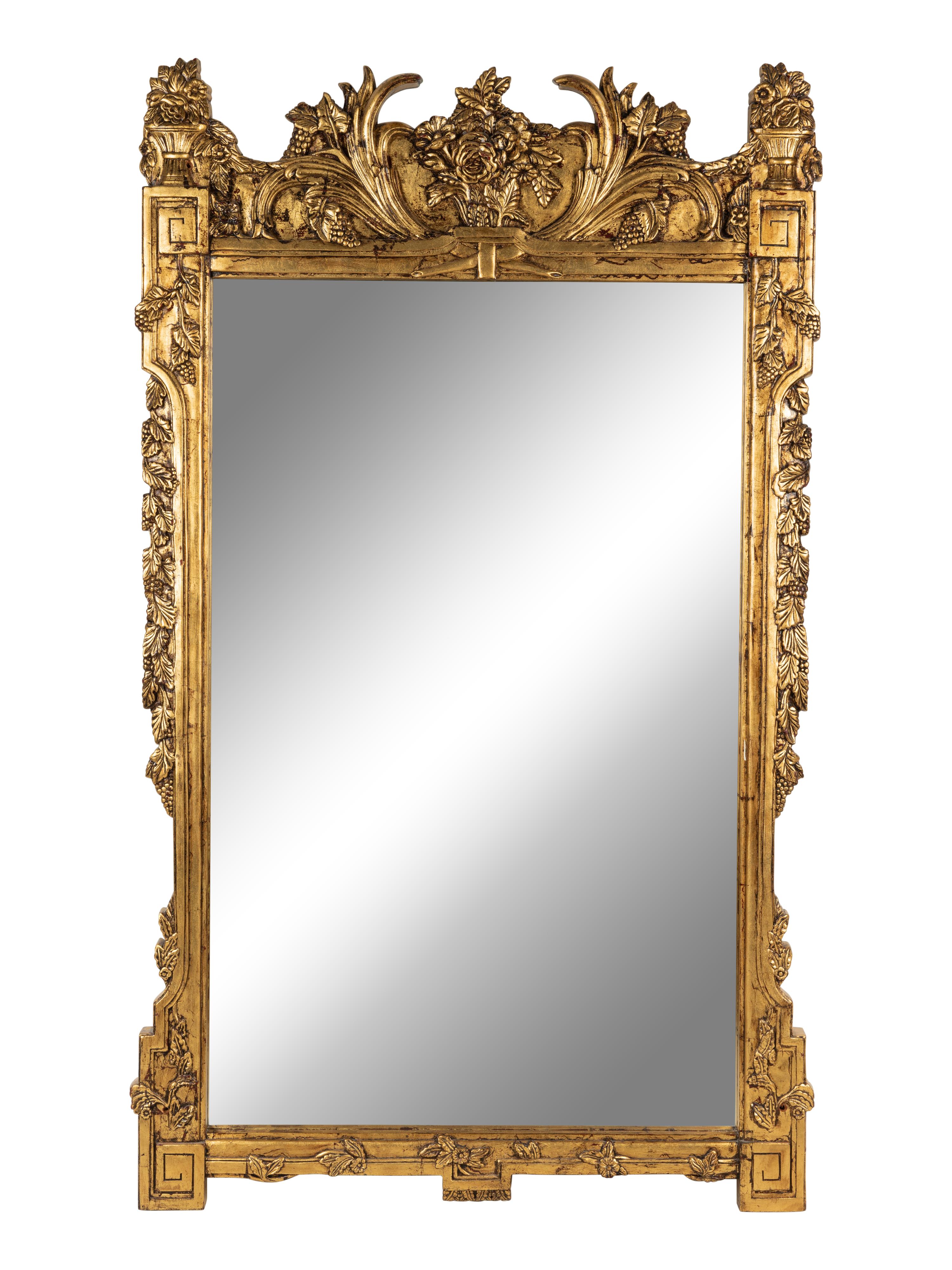 A Pair of Giltwood and Composition Mirrors