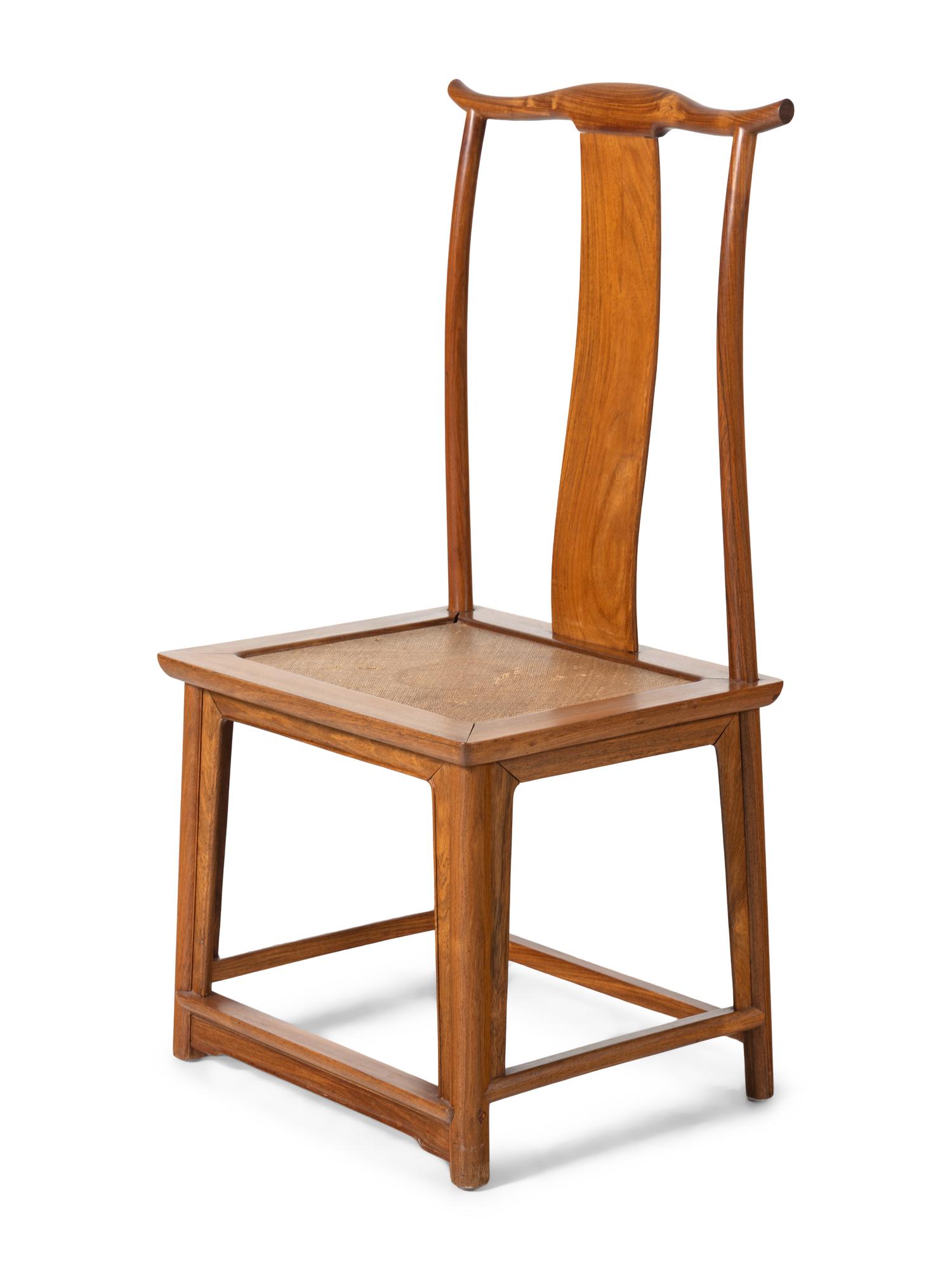 A Pair of Chinese Softwood Lamphanger Side Chairs, Dengguayi