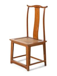 A Pair of Chinese Softwood Lamphanger Side Chairs, Dengguayi
