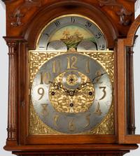 A Winterhalder and Hofmeier Oak Tall Case Clock