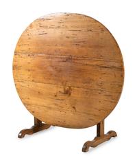 A French Walnut Tilt-Top Wine Tasting Table
