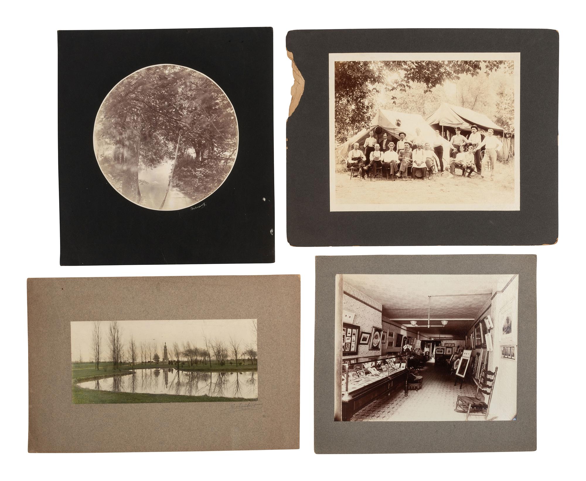 [EARLY PHOTOGRAPHY]. Collection of images from Middletown, OH, photog., Rudolph Herman Scheibert.