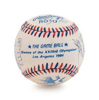 A 1984 United States Olympic Team Signed Baseball Including Mark McGwire (BAS Beckett Authentication Services Certified),