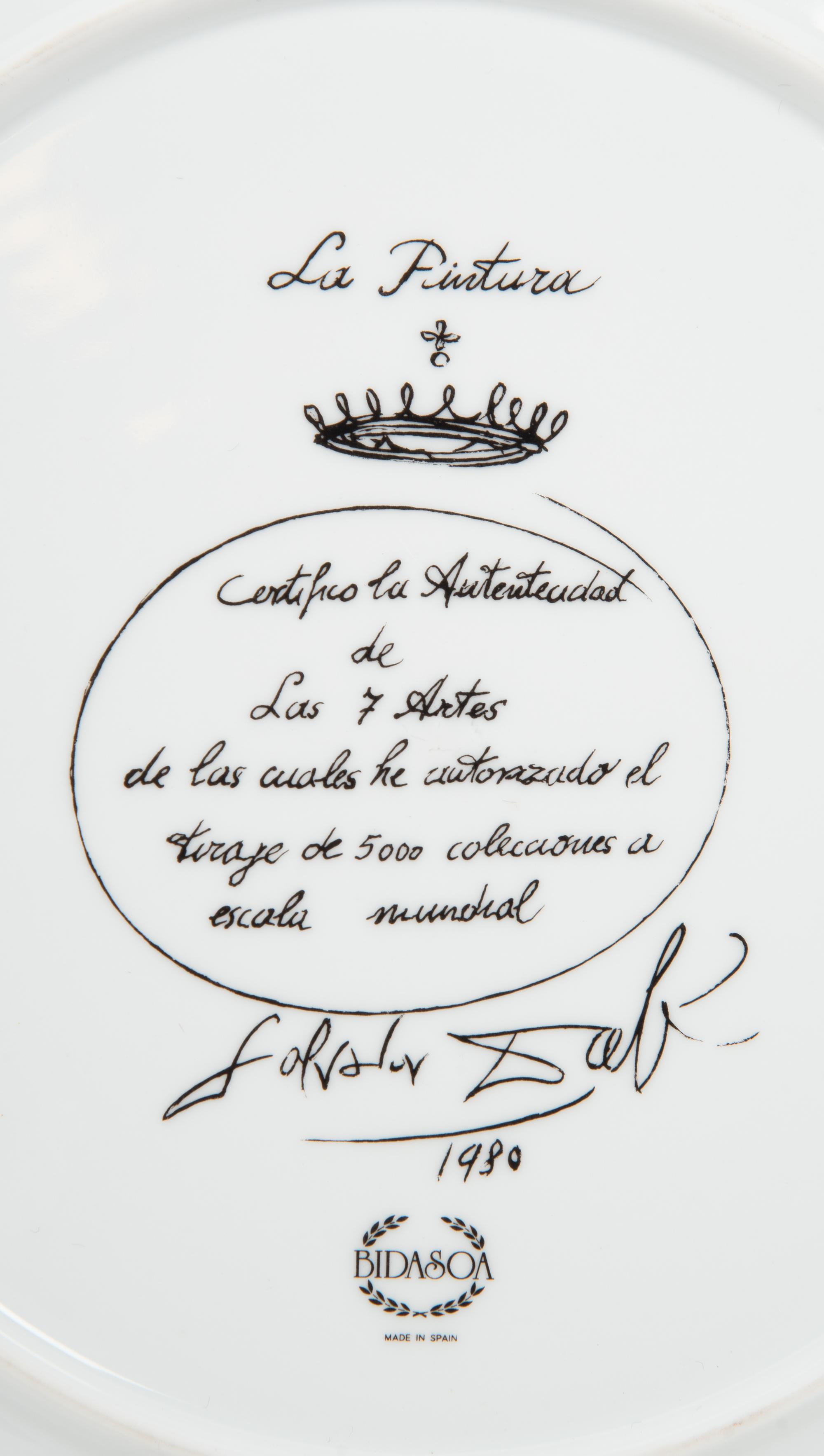 Five Continental Salvador Dali-Themed Porcelain Plates