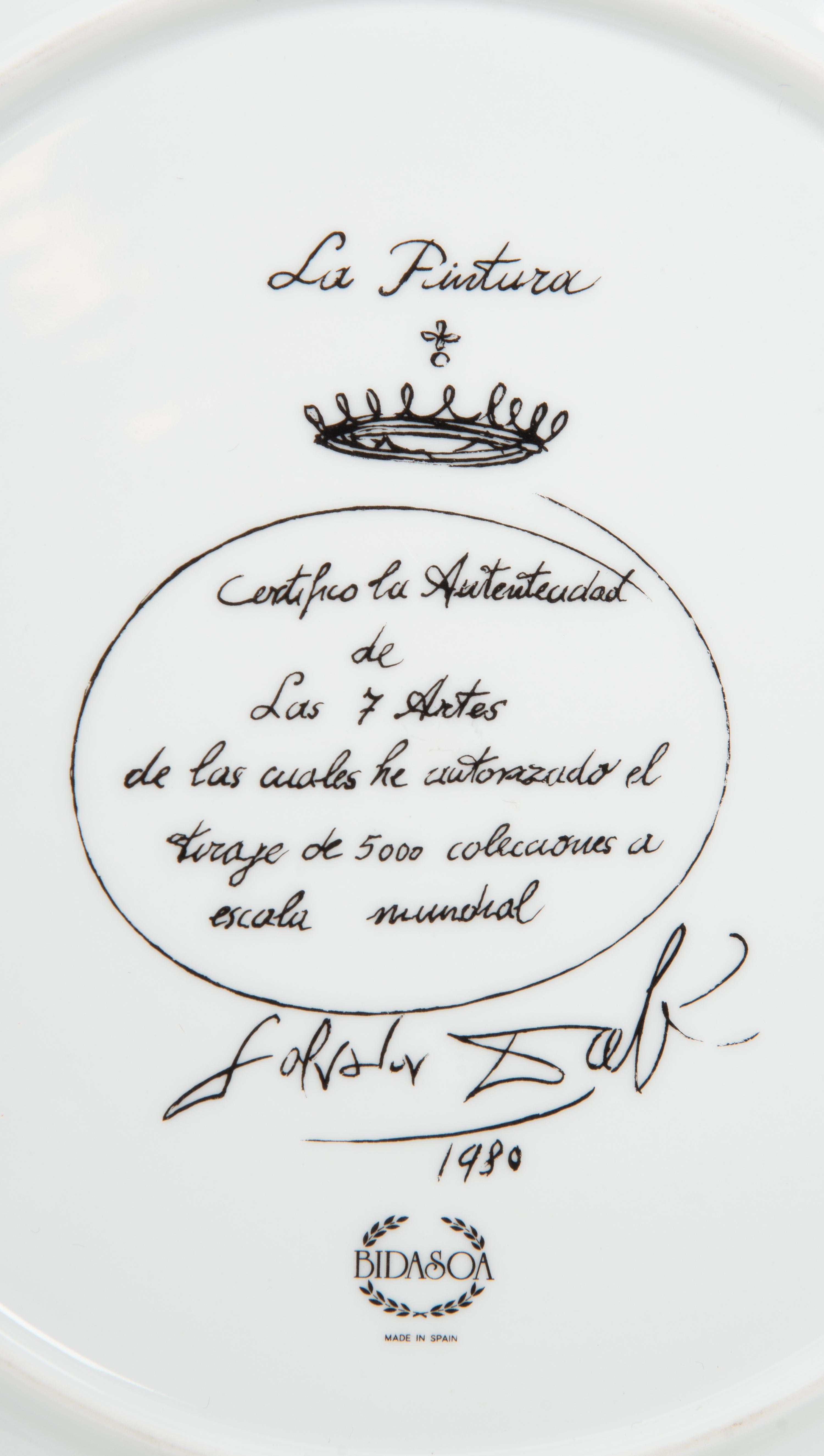 Five Continental Salvador Dali-Themed Porcelain Plates
