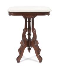 A Victorian Marble Top Parlor Table Height 28 x width 22 x depth 16 inches. — 19TH CENTURY