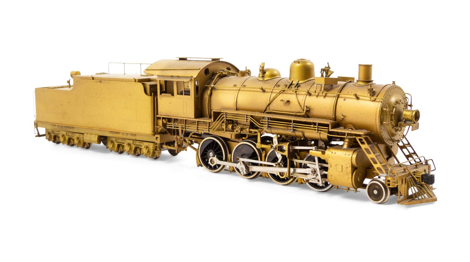 A Japanese Brass HO-Gauge 2-8-0 Locomotive and Tender