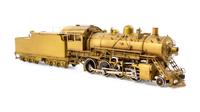 A Japanese Brass HO-Gauge 2-8-0 Locomotive and Tender