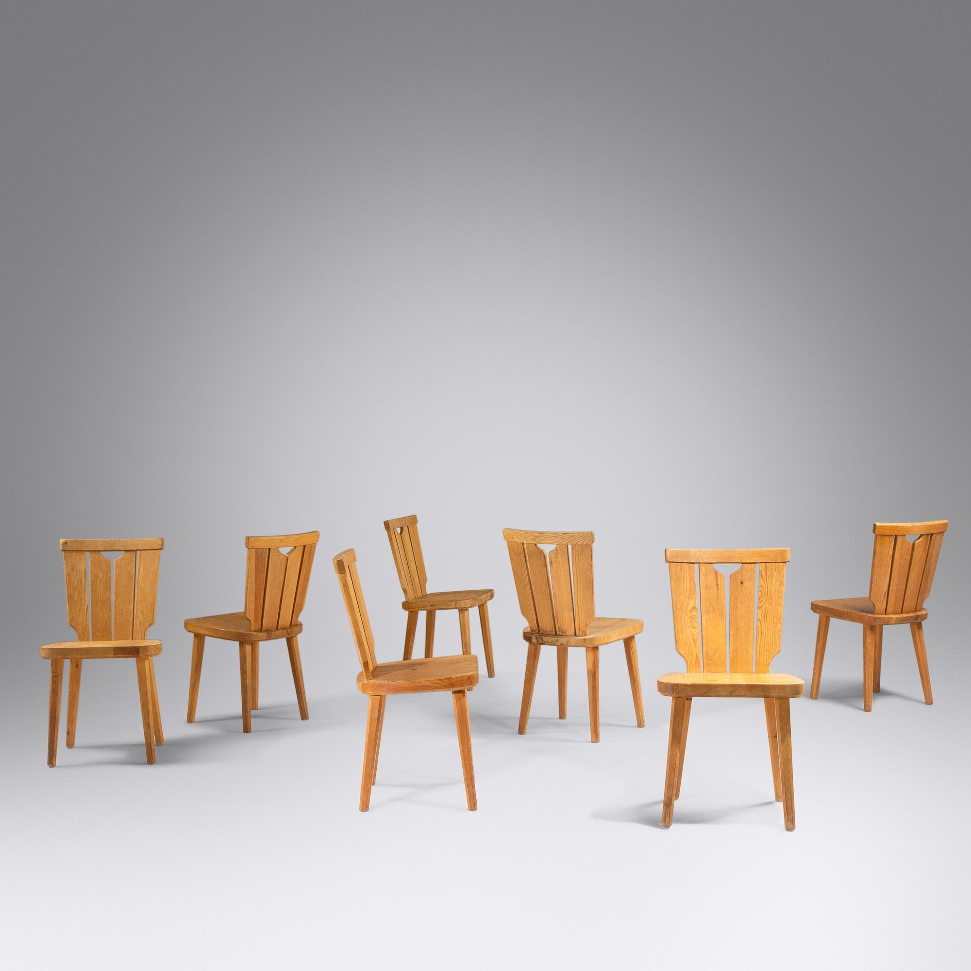 Set of Seven Dining Chairs Sweden, c. 1960