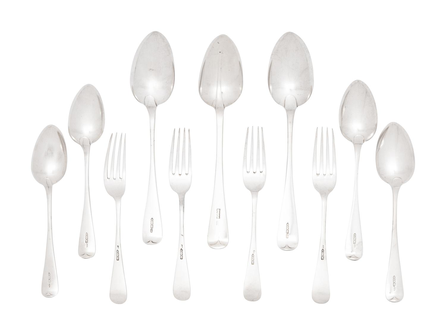 A Collection of Irish Silver Flatware Articles