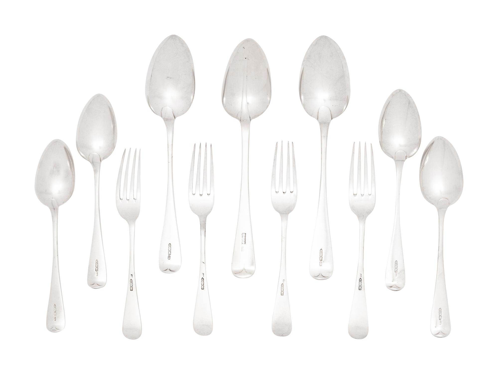 A Collection of Irish Silver Flatware Articles