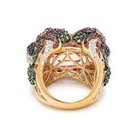 MULTIGEM AND DIAMOND RING
