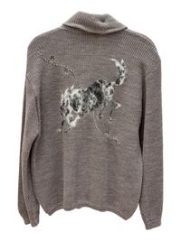 Five H Bar C Bronc-Shawl Wool Sweaters with horse and rope embellishments