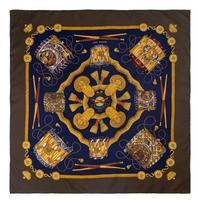 Three Hermès 90cm Silk Scarves