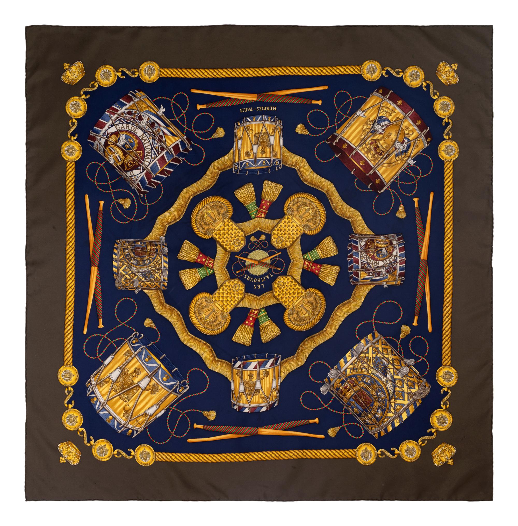 Three Hermès 90cm Silk Scarves