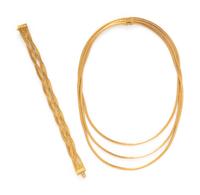 COLLECTION OF YELLOW GOLD JEWELRY