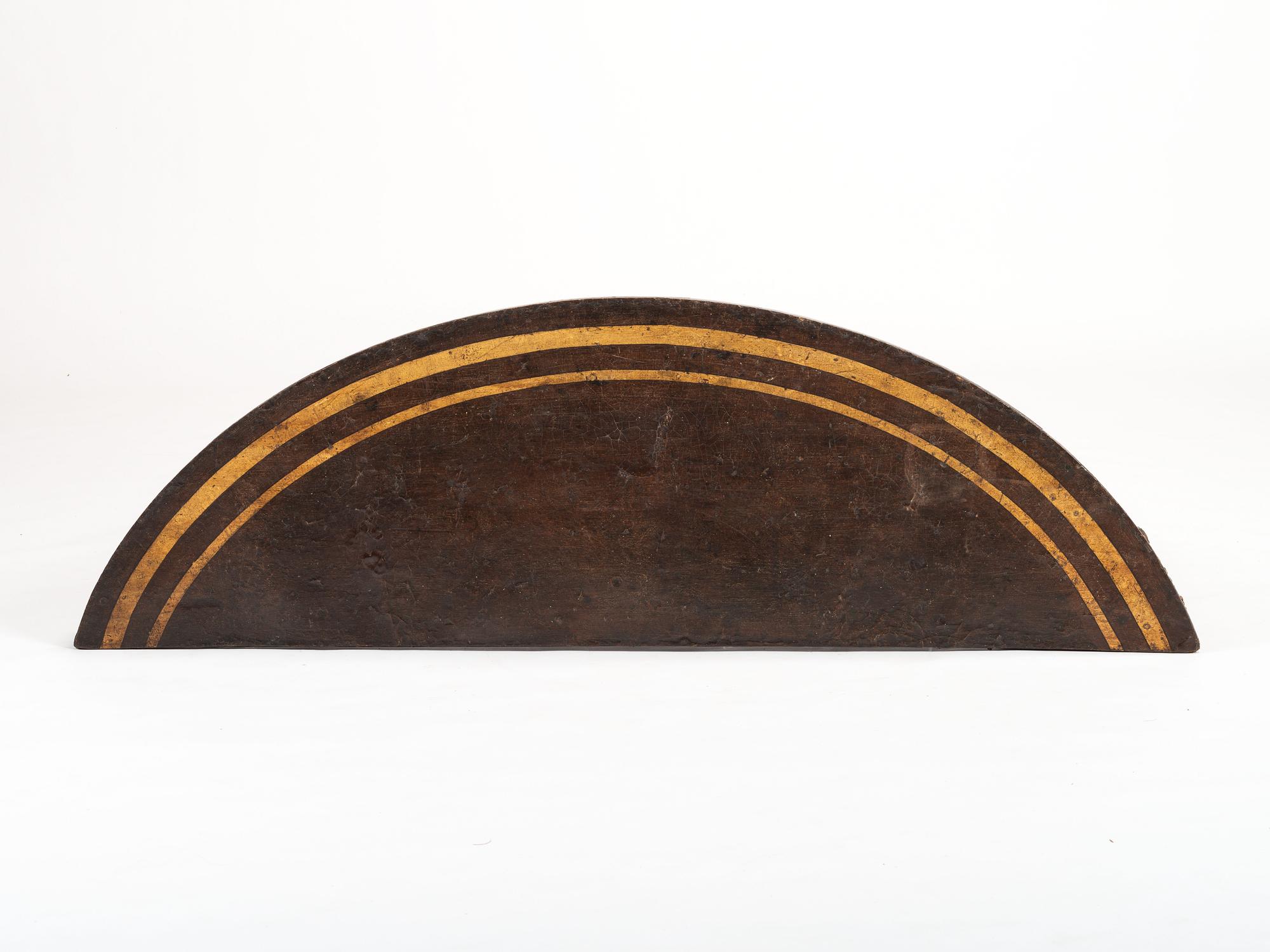 An Adam Style Demilune Mahogany Console Table